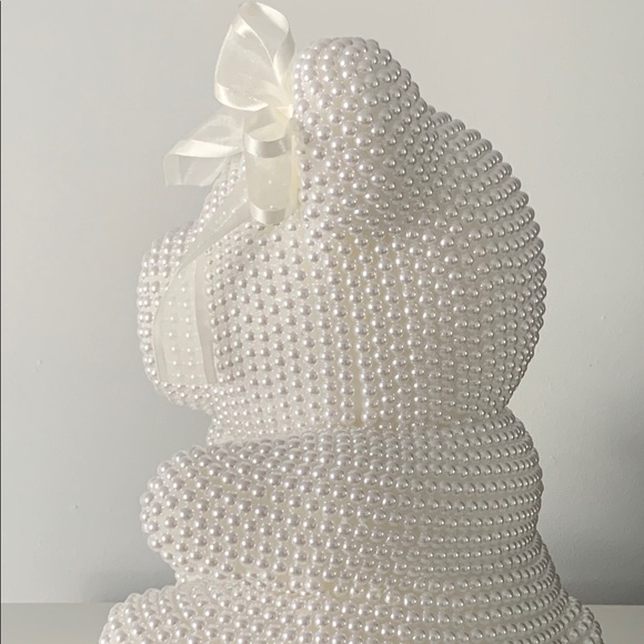 Luxury All Pearl Teddy - White - Picture 2 of 4